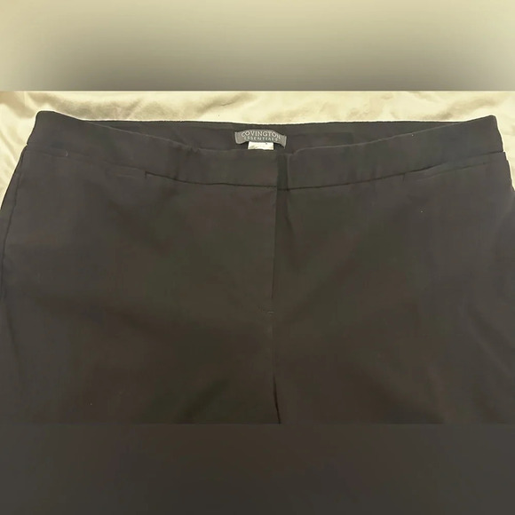 Covington Essentials Black Cropped Pants Capri Dress Pants Size 18 - Picture 2 of 5